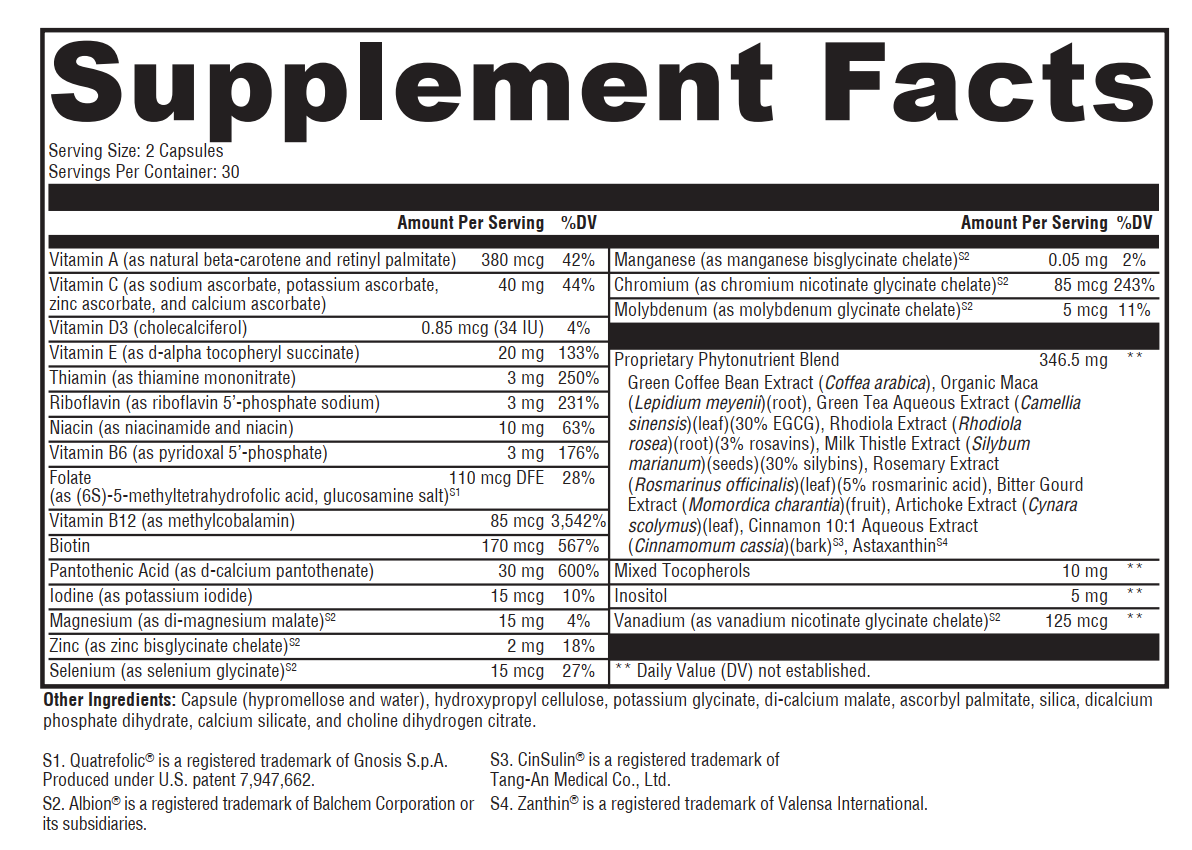 Hemochromatosis Help™ Iron-Free Multivitamin (SAME FORMULA, NEW SIZE)